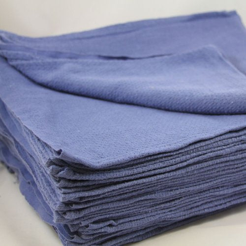 Huck Towels Blue-Commercial -50 Piece Pack -16