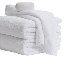 MIMAATEX Towels -6 Pack-White-100% Cotton- Hair/Pool/Gym Multipurpose Quick Drying Light and Soft basic Towels (20" X 40")