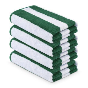 MIMAATEX Pool/Beach Cabana Towel Set - Pack of 4 pieces - 30”x 60” inches- 100% Ring spun soft cotton Cabana Towels